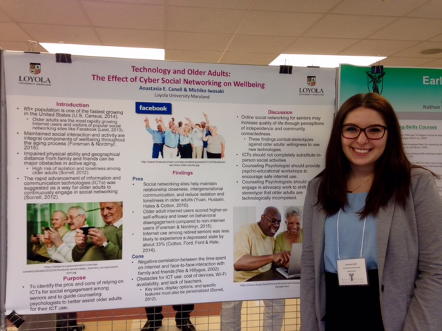 Loyola MD undergraduate psychology student presents poster at conference